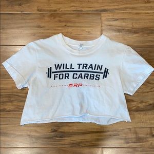 RP will train for carbs crop top